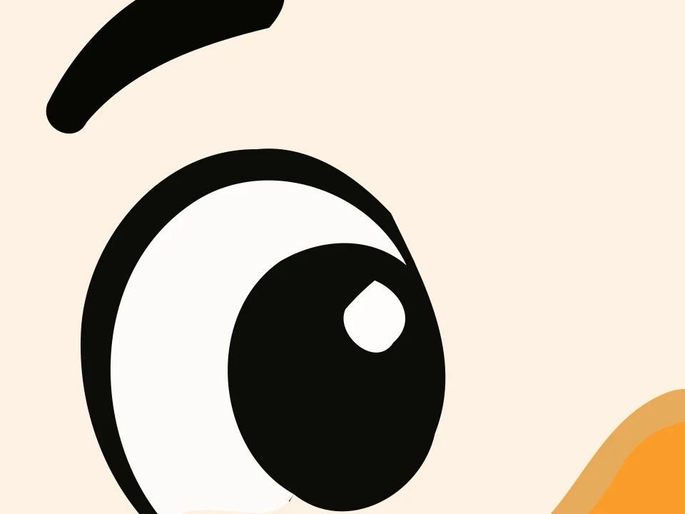 Pelican eye in the SVG at the same size, with smooth edges